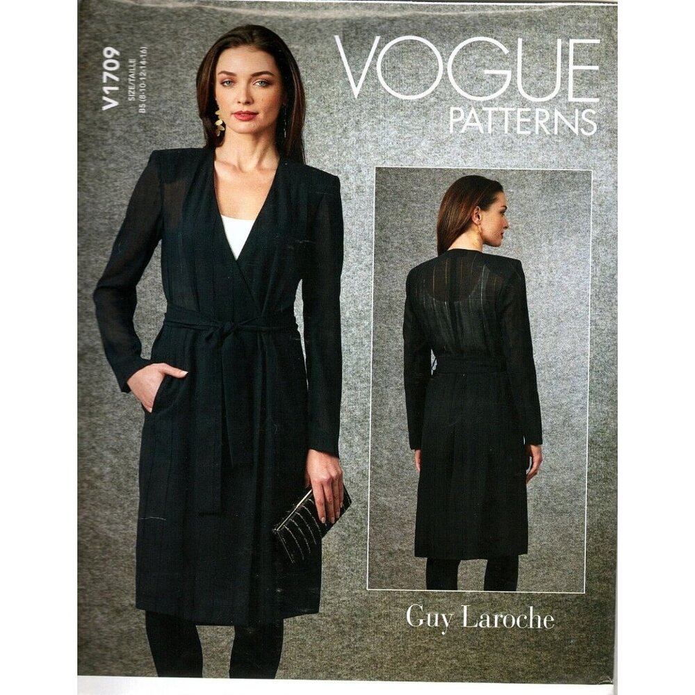 Vogue V1709 Misses 8 to 16 Guy Laroche Light Jacket Uncut Sewing Pattern